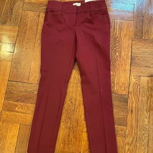 Straight leg twill trousers